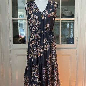 Ulla Johnson Silk Cotton Dress Size 6/Medium, Sleeveless, Tiered Skirt